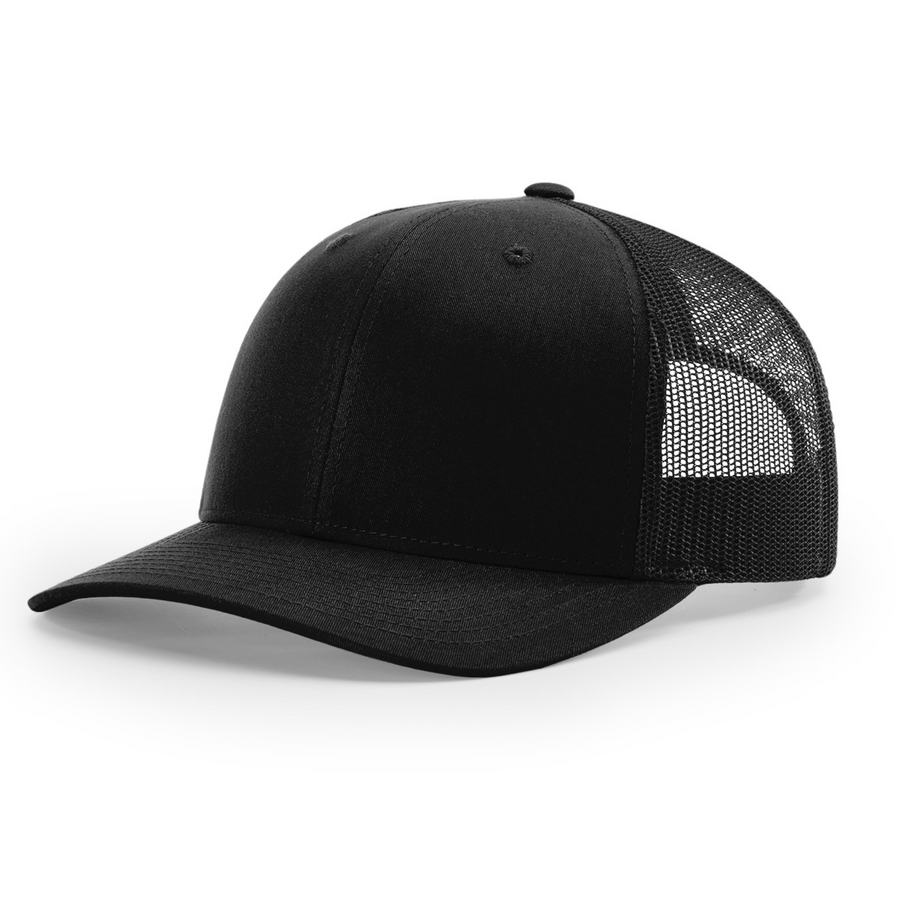 Richardson 112 trucker hat in Black