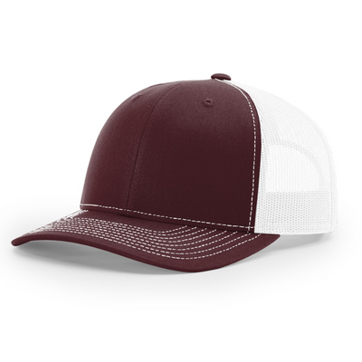 Maroon/White